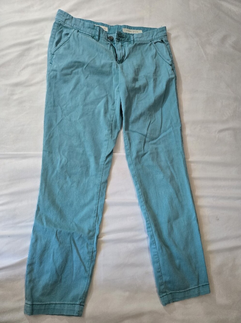 Pilcro Skinny Jeans in Aqua Teal 27